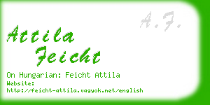 attila feicht business card